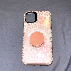 I phone XR outer box built in pop socket case